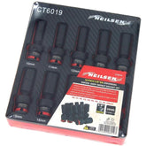 Neilsen Universal Swivel Impact UJ Driver Deep Socket Set 3/8" 10mm - 19mm 10pc